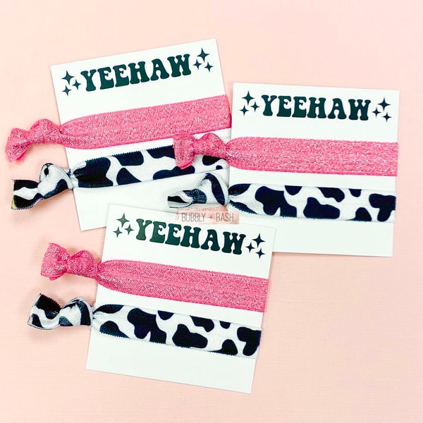 Yeehaw! | Space Cowgirl Bachelorette Party | Bachelorette Party Hair Ties | Nashville Bachelorette Favors | To Hold Your Hair Back | Disco