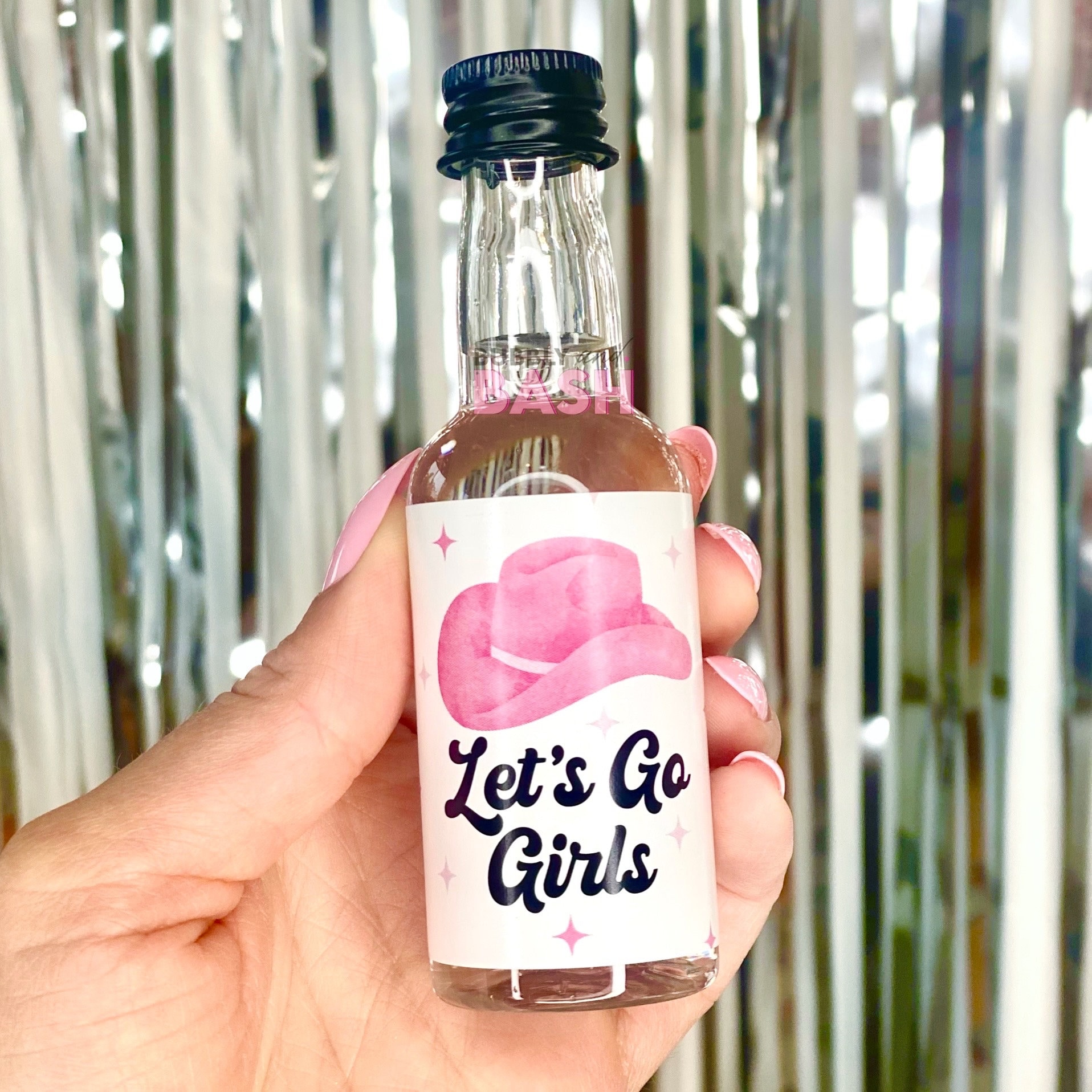 Let’s Go Girls Bachelorette Party Shot Labels Mini Shot Bottle Labels Disco Cowgirl Nashville Bachelorette Texas Bachelorette Shooters Label