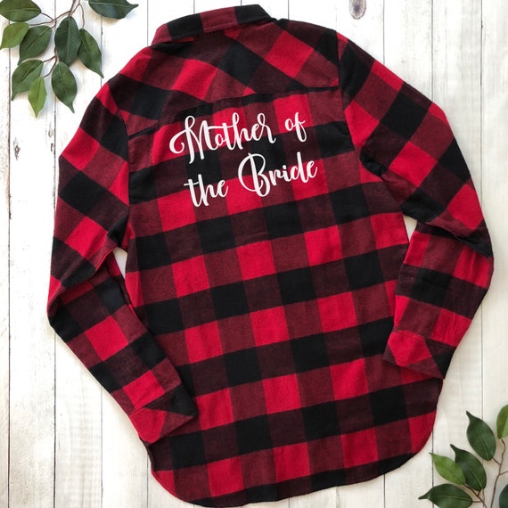 Mother Of The Bride Flannel Bridal Party Flannel Flannels Etsy