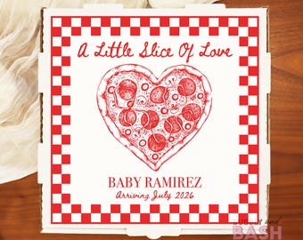 Pregnancy Announcement Pizza Box Labels Baby Shower Pizza Box Special Delivery Pizza Baby Shower Baby Reveal Announcement Pizza Box BB1666