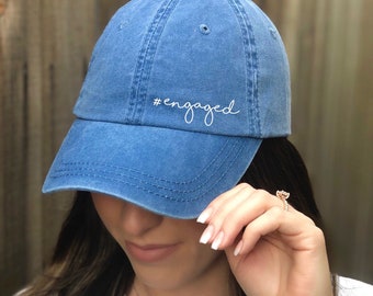 Engaged Baseball Hat | Dad Hat | Engagement Gift | For Bride | For Best Friend | For Her | Mrs. Hat | Bride To Be Hat | Bride To Be Gift