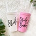 Bride Cup | Bride's Babes Cups | Bachelorette Party Cups | Bachelorette Stadium Cups With Lids | Babes | Bride Tribe Cups 