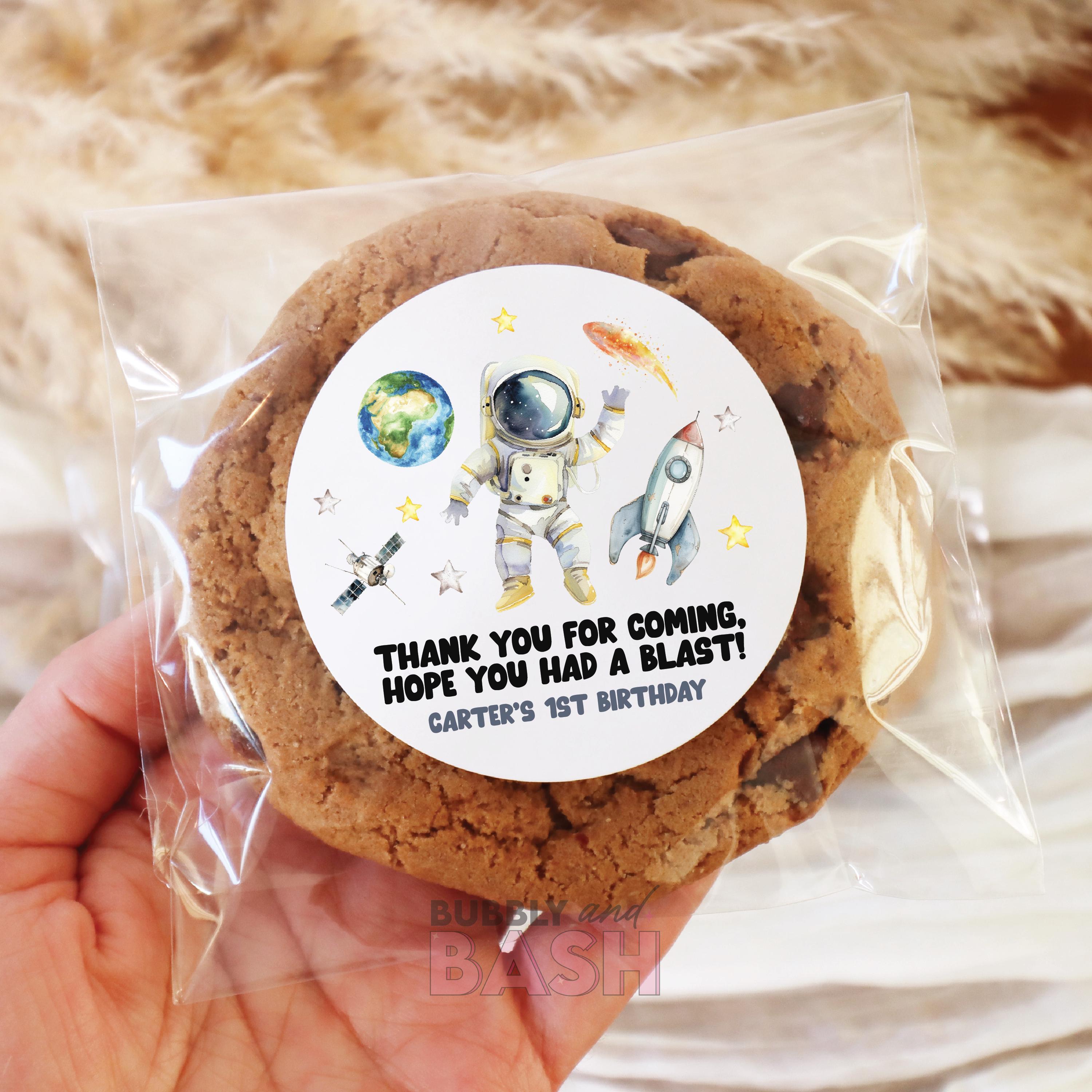 Outer Space Birthday Favors Labels Stickers Thank You Stickers Space Favor Stickers Outer Space Birthday Party Stickers For Favors BB1129