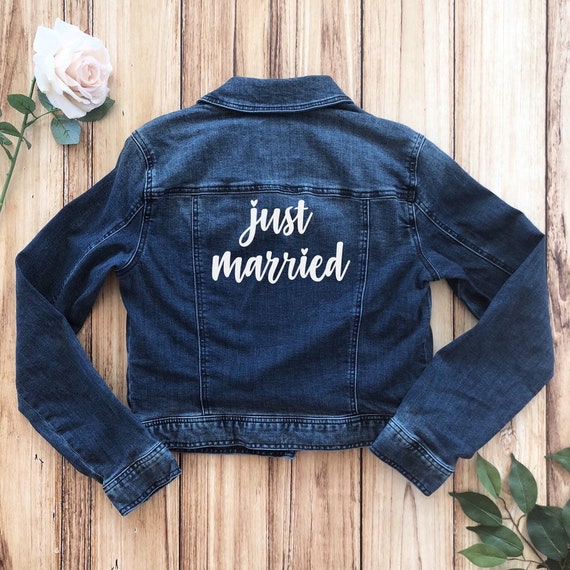 just married denim jacket