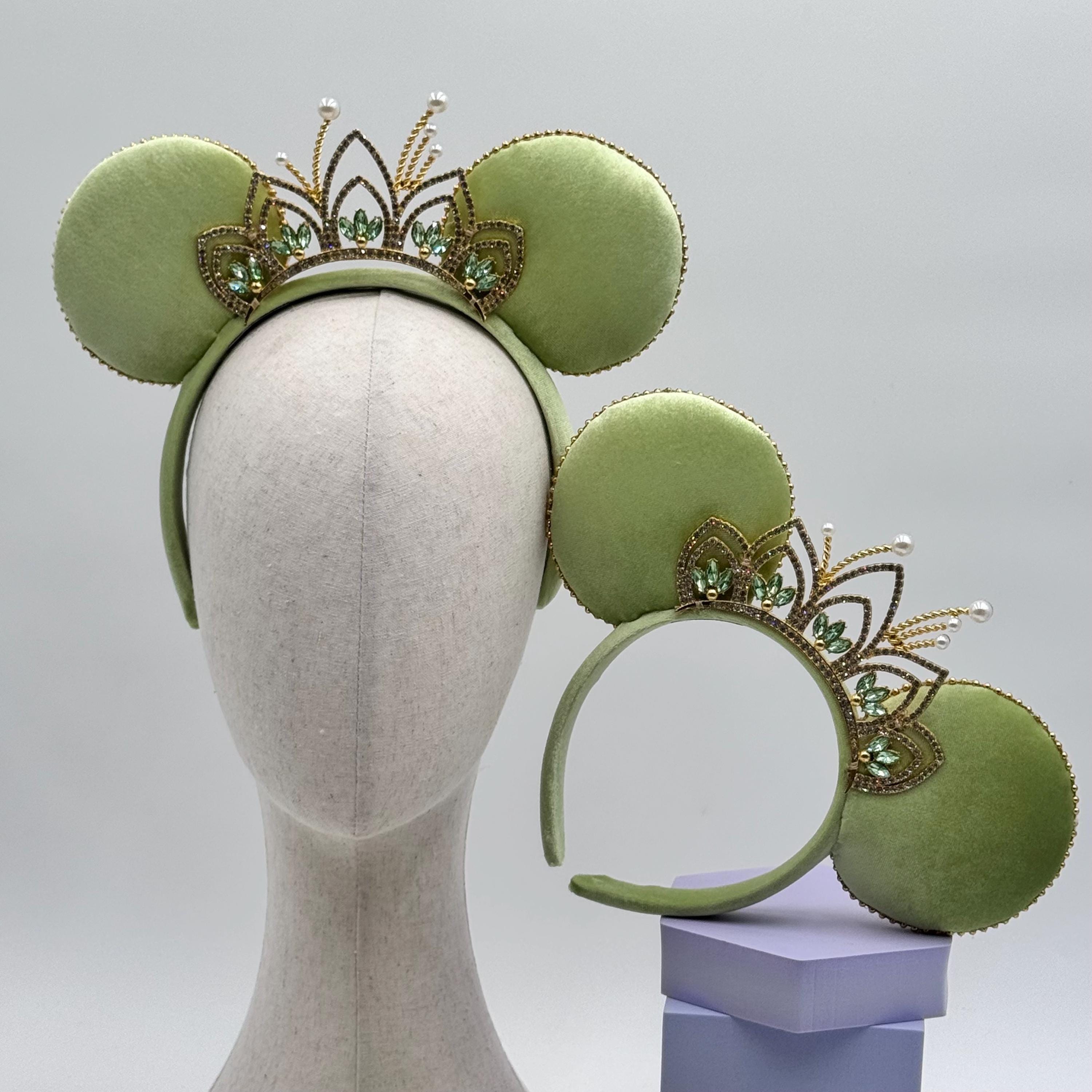 Minnie Mouse Tiana Ears, Disney Ears Tiana, Princess and the  display picture 3
