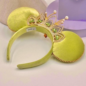 Minnie Mouse Tiana Ohren, Disney Ohren Tiana, Prinzessin und der Frosch Ohren Disney, Tiana Disney Ohren.