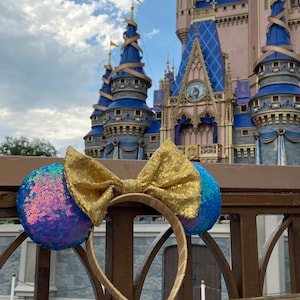 Cekinowa Disney, Opaska na głowę Disney Ears, Uszy Disney, Uszy Minnie