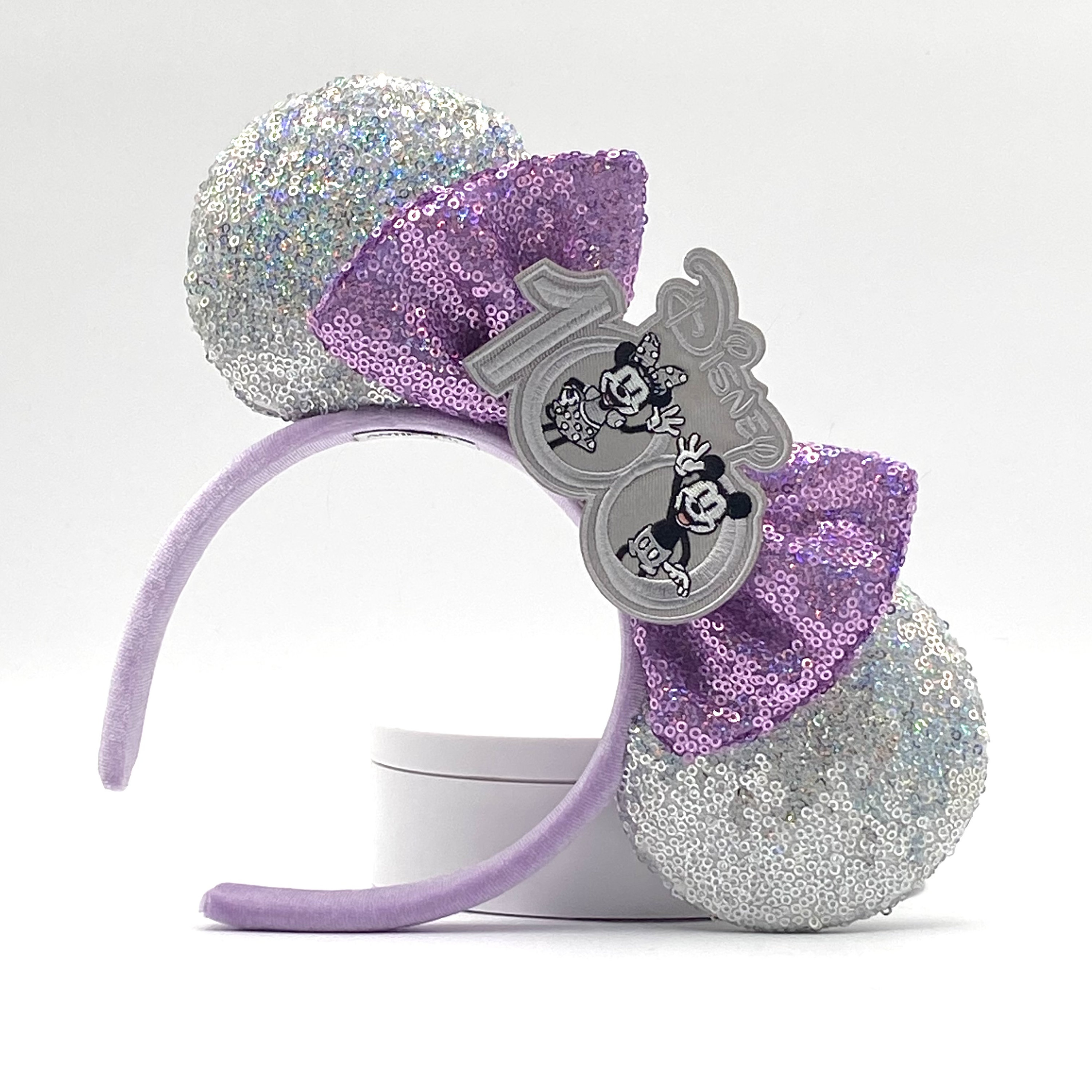 100 Anniversary Disney Ears, Lilac Minnie Ears, Mouse Ears  display picture 3