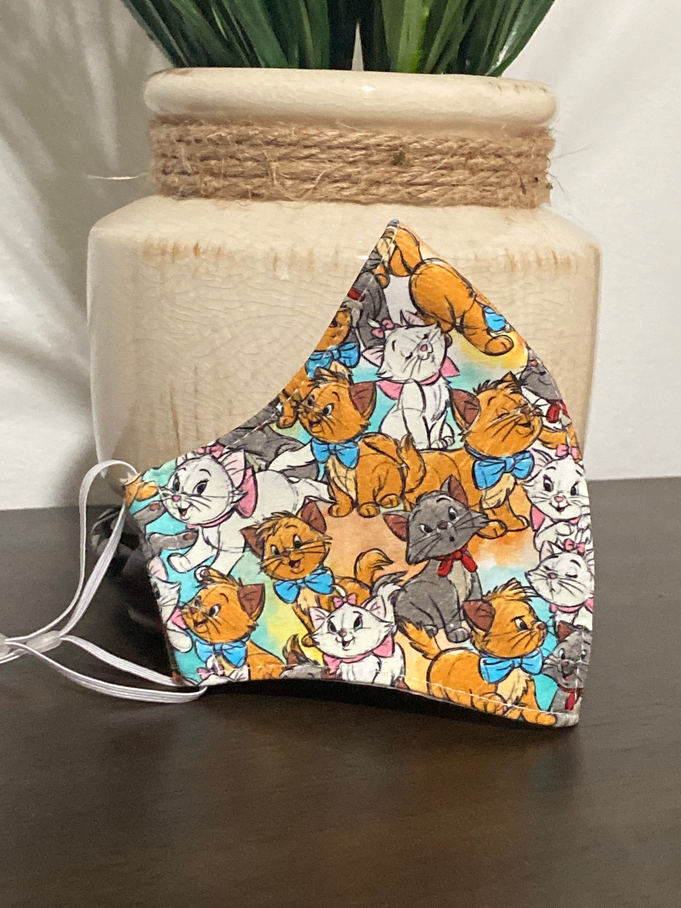 Aristocats Disney Face Mask, Washable cotton mask, Reusable face mask…