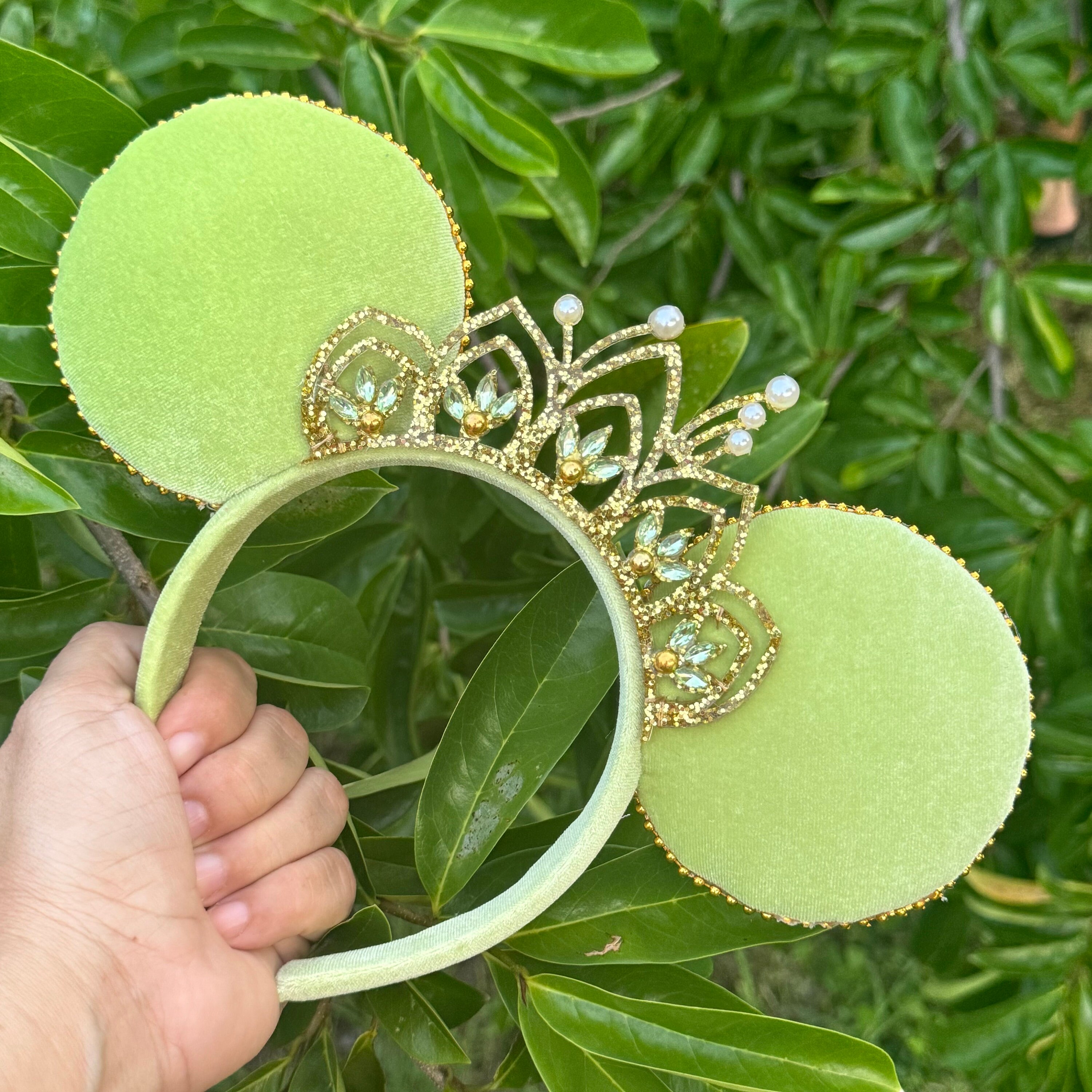Minnie Mouse Tiana Ears, Disney Ears Tiana, Princess and the  display picture 2