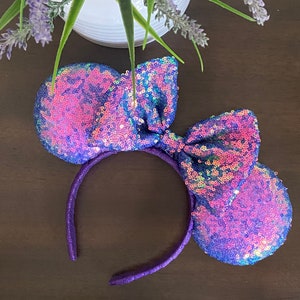 Sequin Disney Ears, Disney Ears, Minnie ears
