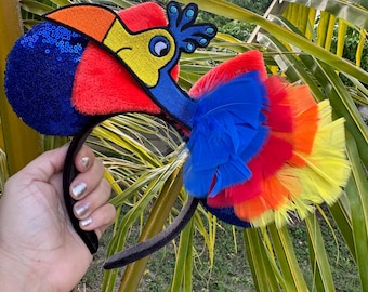 Kevin Up ears, Kevin up Mickey Ears, Embroidery Kevin up, Up Disney ears.