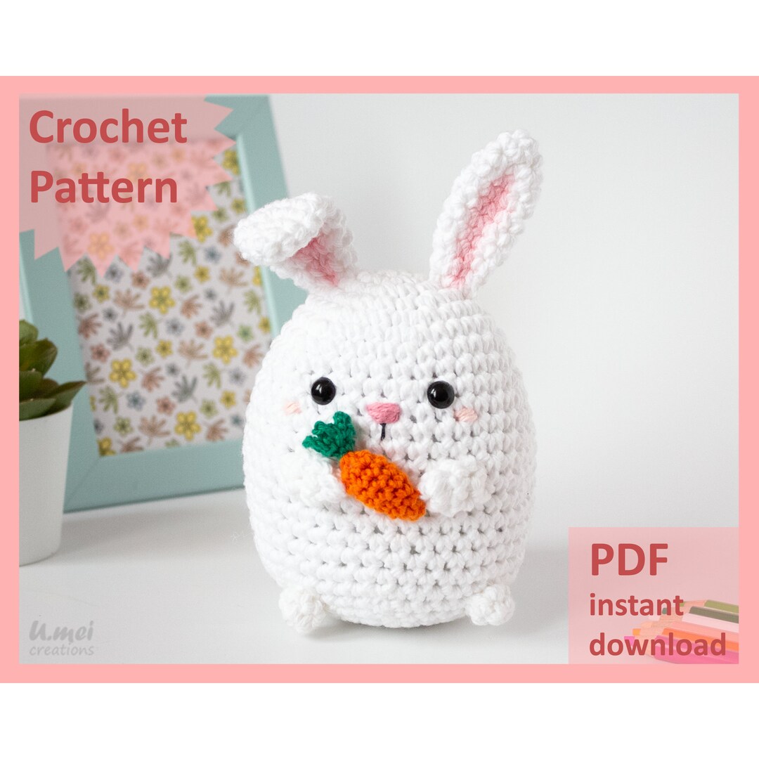 Crochet Pattern [PDF] - Rabbit With Carrot | Bunny Amigurumi | Easter ...
