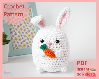 Crochet Pattern [PDF] - Rabbit with Carrot | Bunny Amigurumi | Easter Bunny |Tokki Rabbit