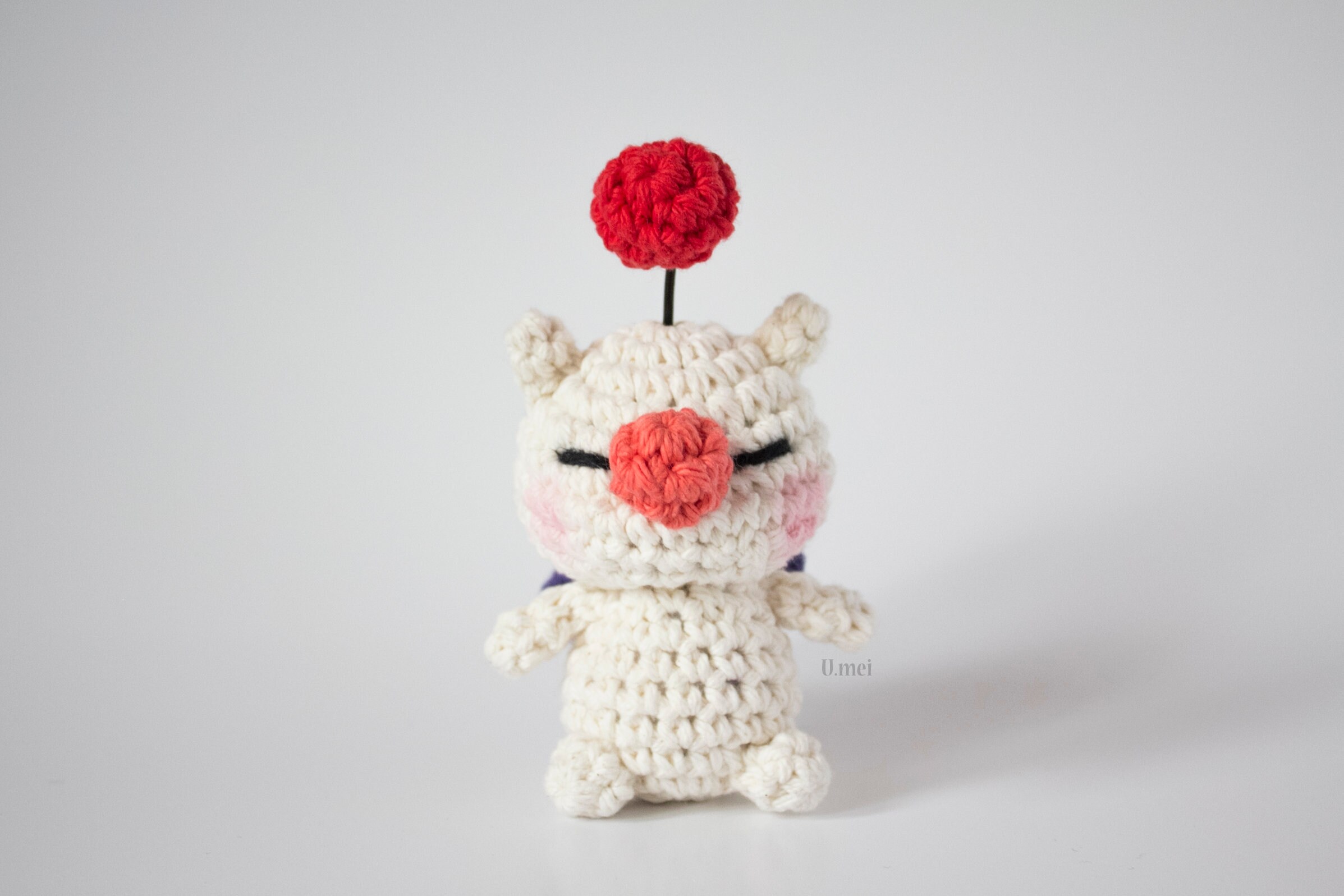 Moogle Amigurumi / Crocheted Plush