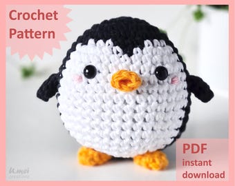 Crochet Pattern [PDF] - Penguin Plush | Penguin Amigurumi | Cute Penguin Decoration