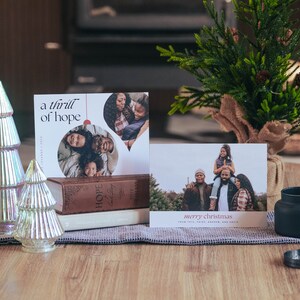 7x5 &#39;A Thrill of Hope&#39; Christmas Card Template 2023