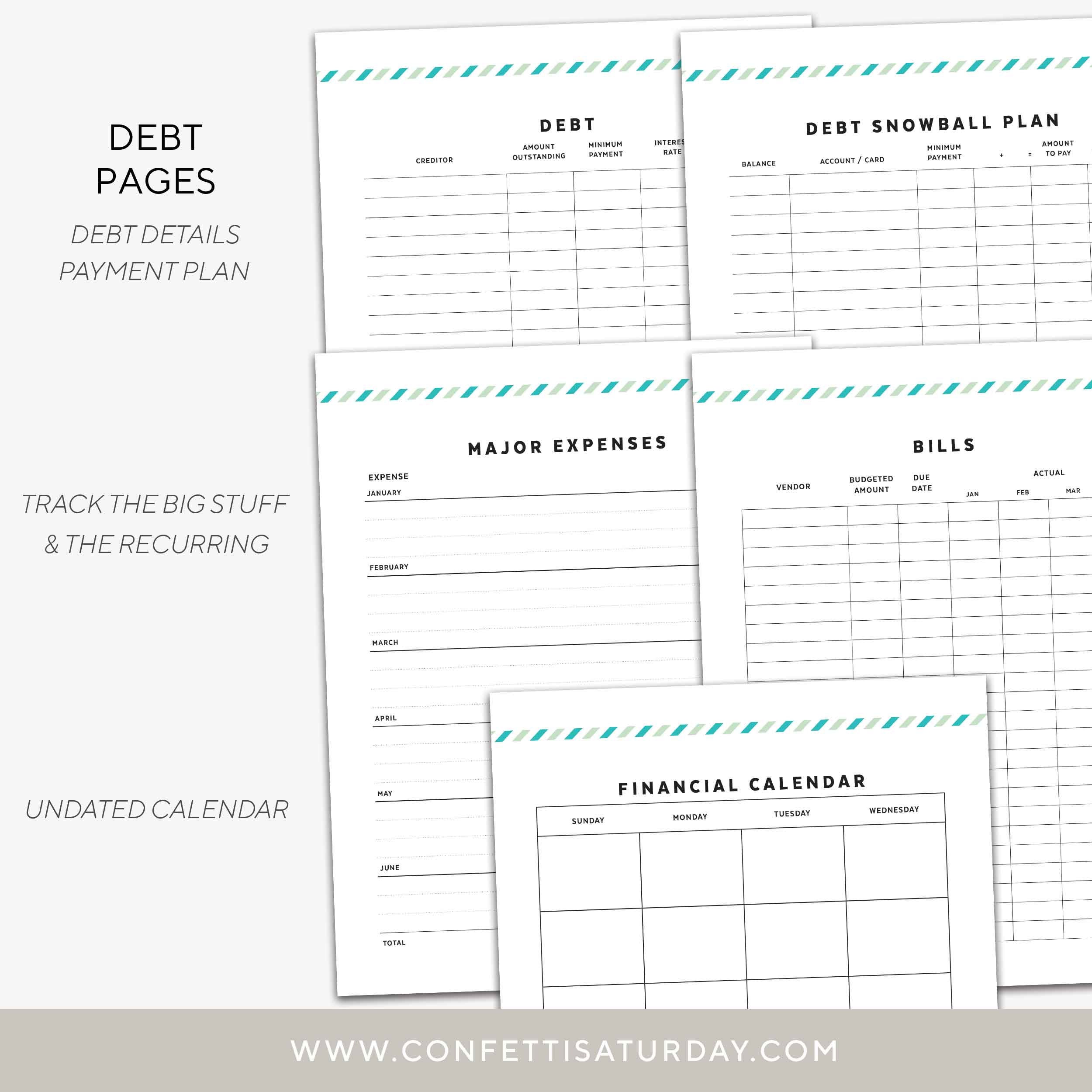 Budget Planner Personal Finance Binder Letter and A4 Rings Etsy