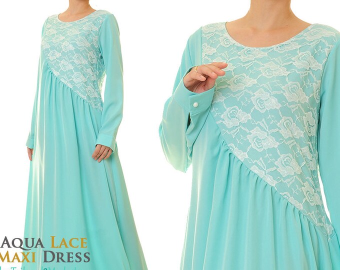 Aya Dress in Blue (LONG) (Ready M) main image 0