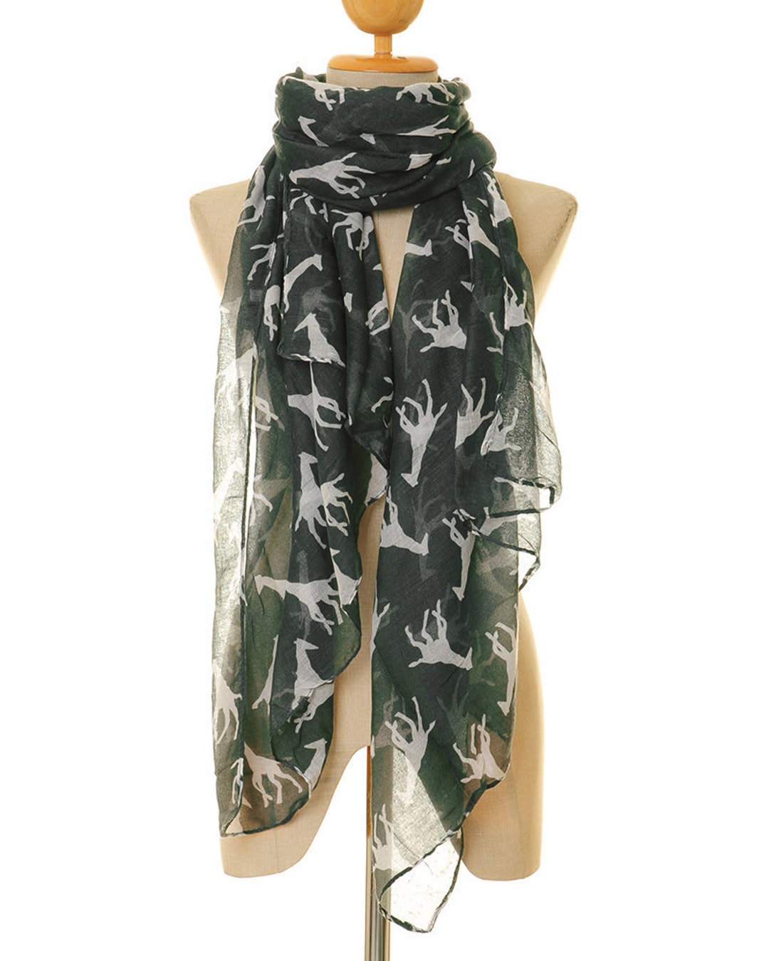 Giraffe Scarf Giraffe Infinity Scarf Tall Animal Scarf Zoo Keeper Gift