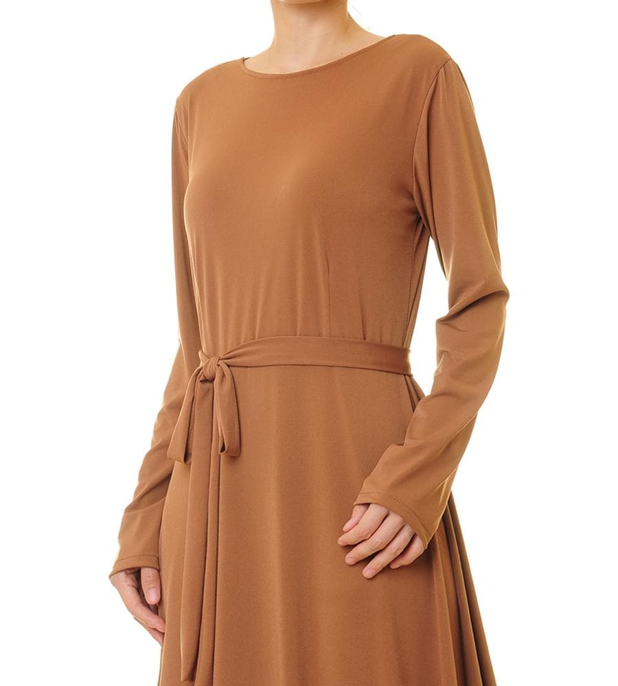 chinese dress ladies Malletti Long Sleeve Maxi Dress L | XL | Beige | Womens main image 1