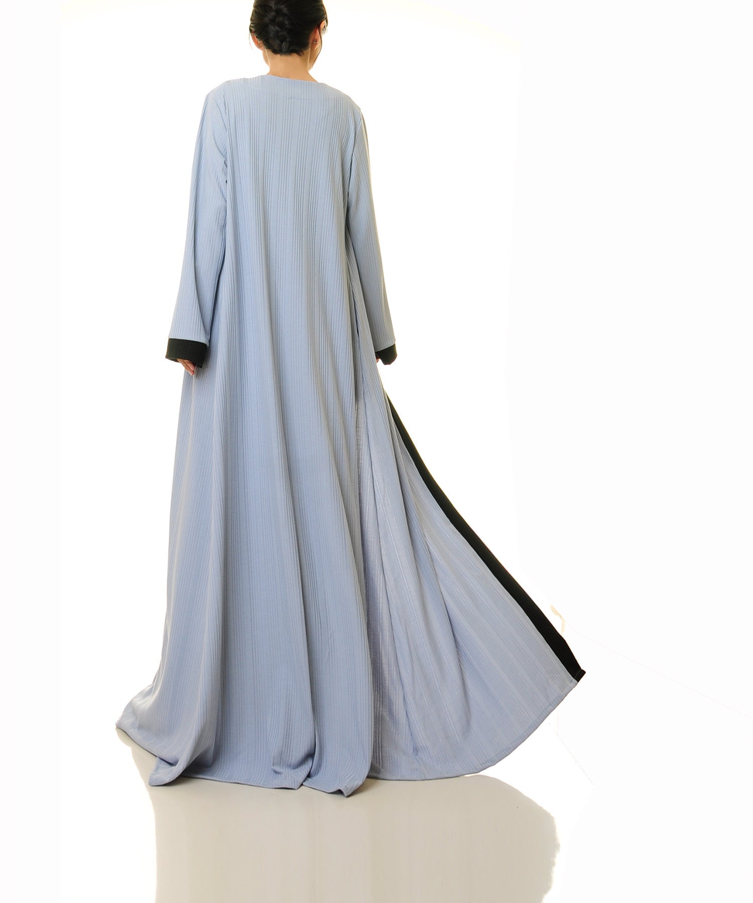Kimono Duster Pale Blue Duster Coat Abaya Kimono Robe Etsy