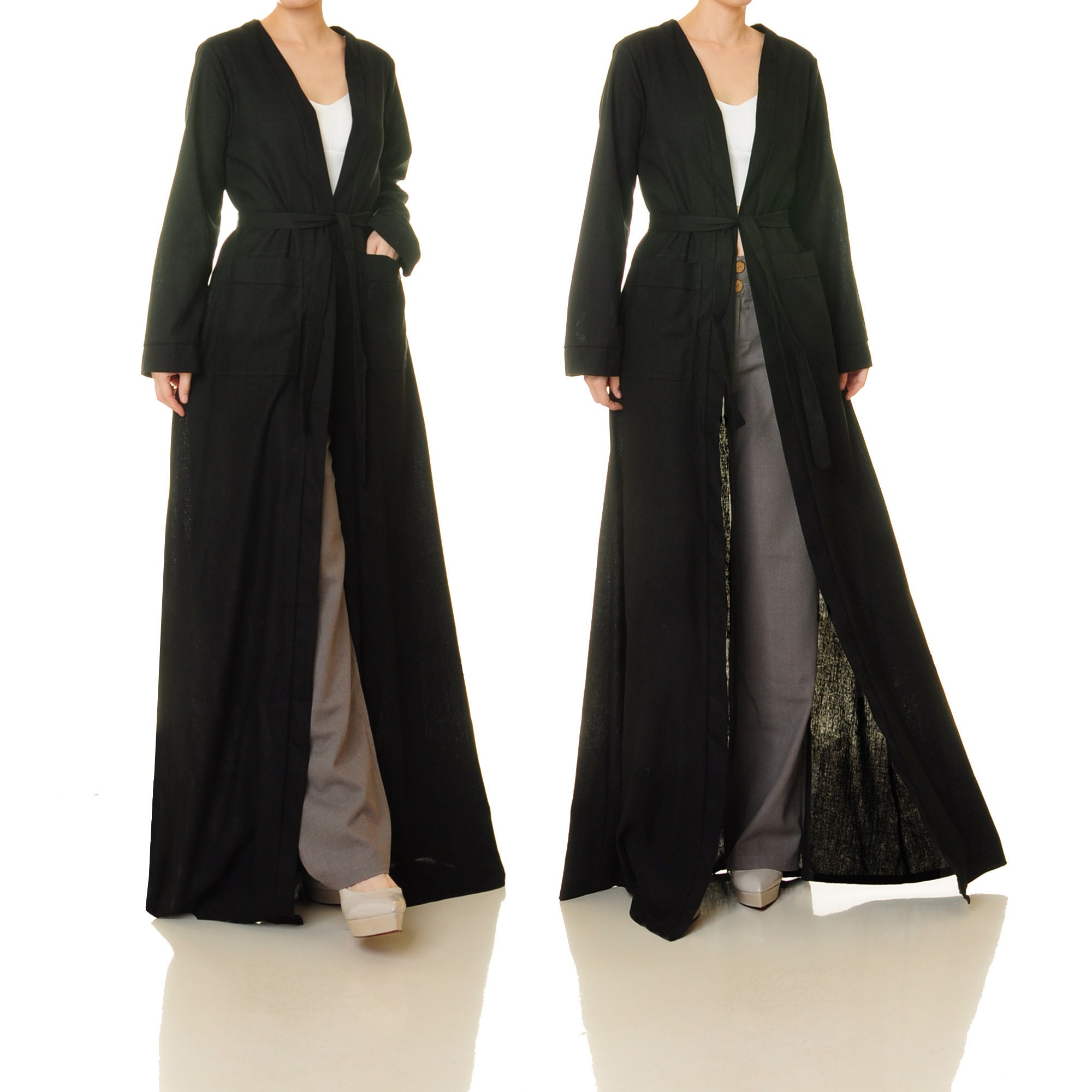 cardigan duster coat