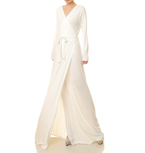 White Dress Women Bridal | Bridal Shower Dress Long Sleeve | White Cocktail  Dress | Simple Wedding Dress | Floor Length Wrap Dress 6515 6513 - Etsy