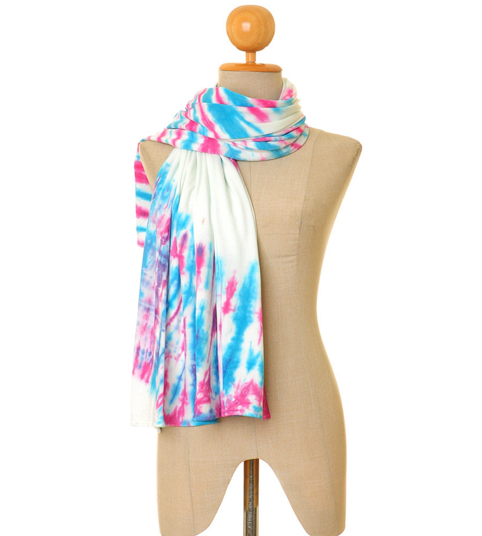 Tie Dye Scarf Tie Dye Shawl Tie Dye Wrap Jersey Scarf Etsy