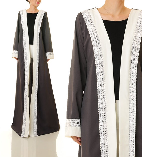 Grey Kimono Cardigan Maxi Cardigan | Long Sleeve Cardigan Abaya Dress | Long Duster Cardigan | Duster Jacket Kimono Robe | Duster Coat 6393 Grey Kimono Cardigan Maxi Cardigan | Long Sleeve Cardigan Abaya Dress | Long Duster Cardigan | Duster Jacket Kimono Robe | Duster Coat 6393