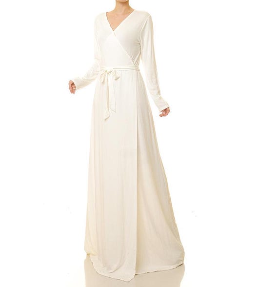 white bridal shower dress with sleeves Ball Gown Ankle Length Wedding Dresses Bridal Shower Dresses Bridal Go  BL  Dress