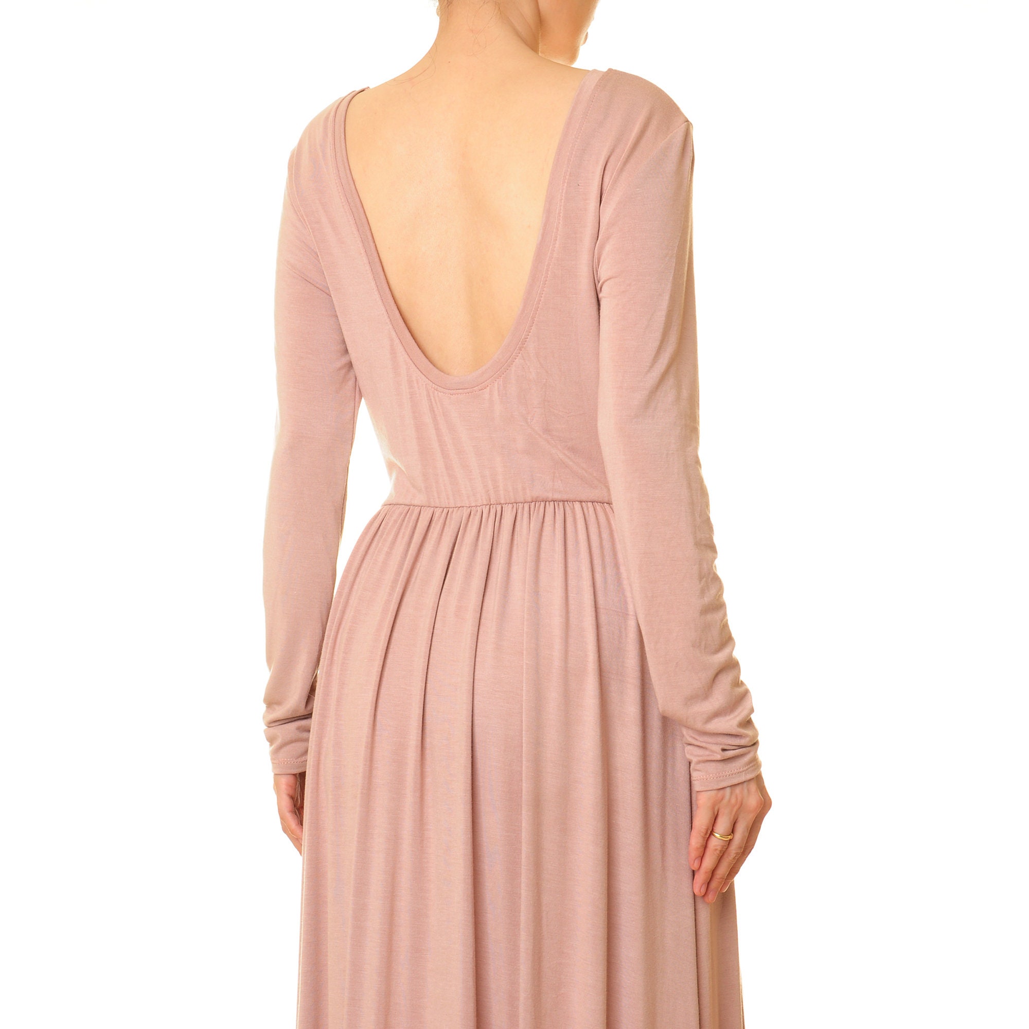 overdue flair ♥ LOW WAIST CONTRAST MAXI DRESS /追跡付 LOW WAIST CONTRAST MAXI DRESS_NAVY/LIGHT BLUE - overdueflair