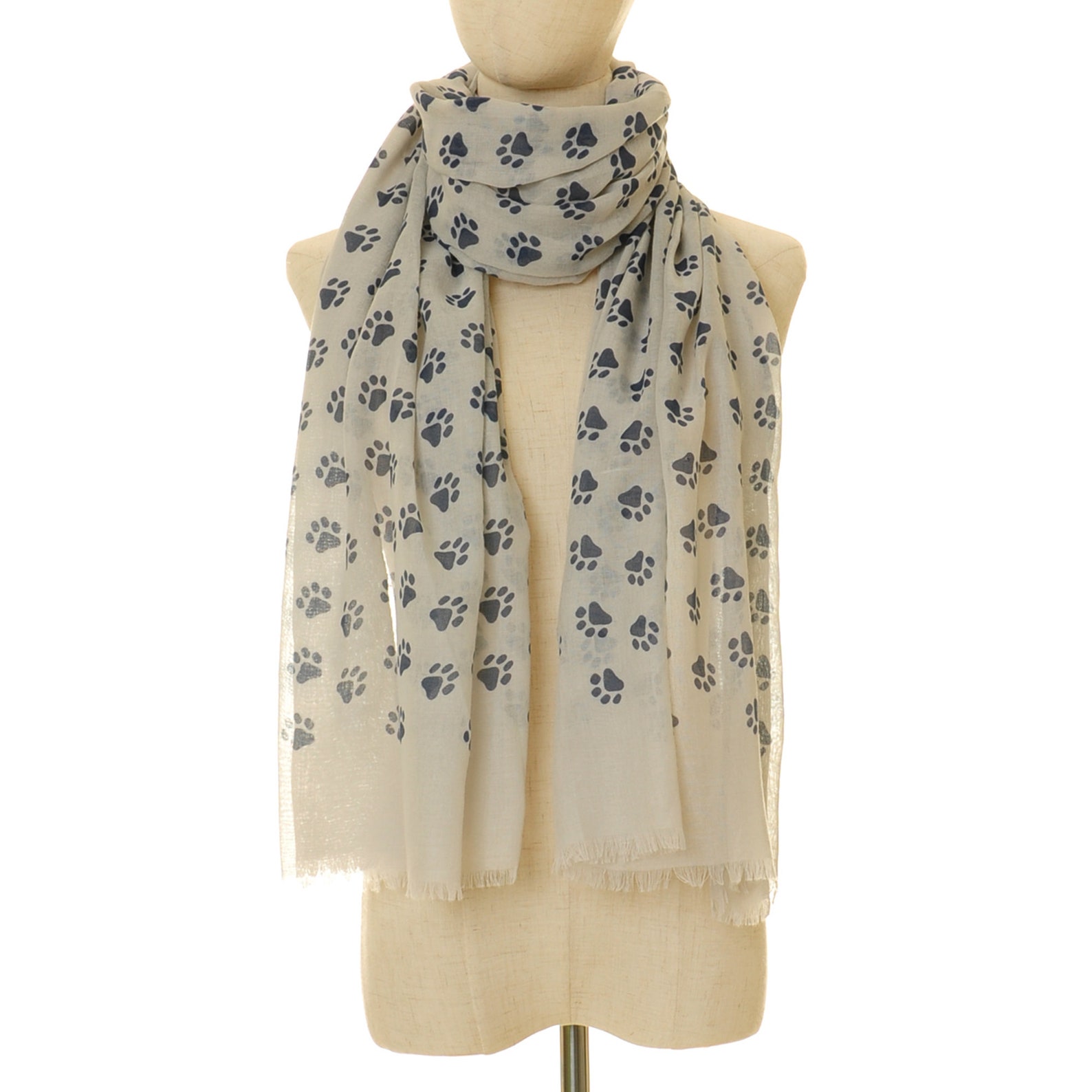 Dog Paw Scarf Paw Print Scarf Dog Print Scarf Pet Scarf Etsy