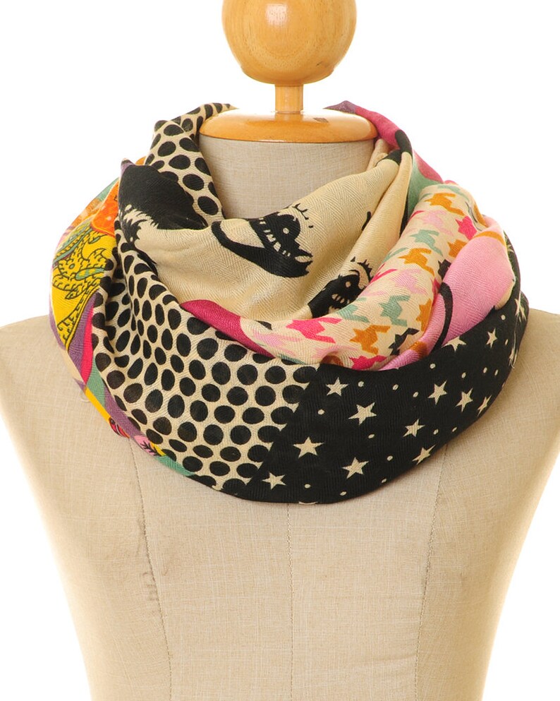 Pop Art Scarf Retro Scarf Graphic Scarf Comic Scarf | Etsy