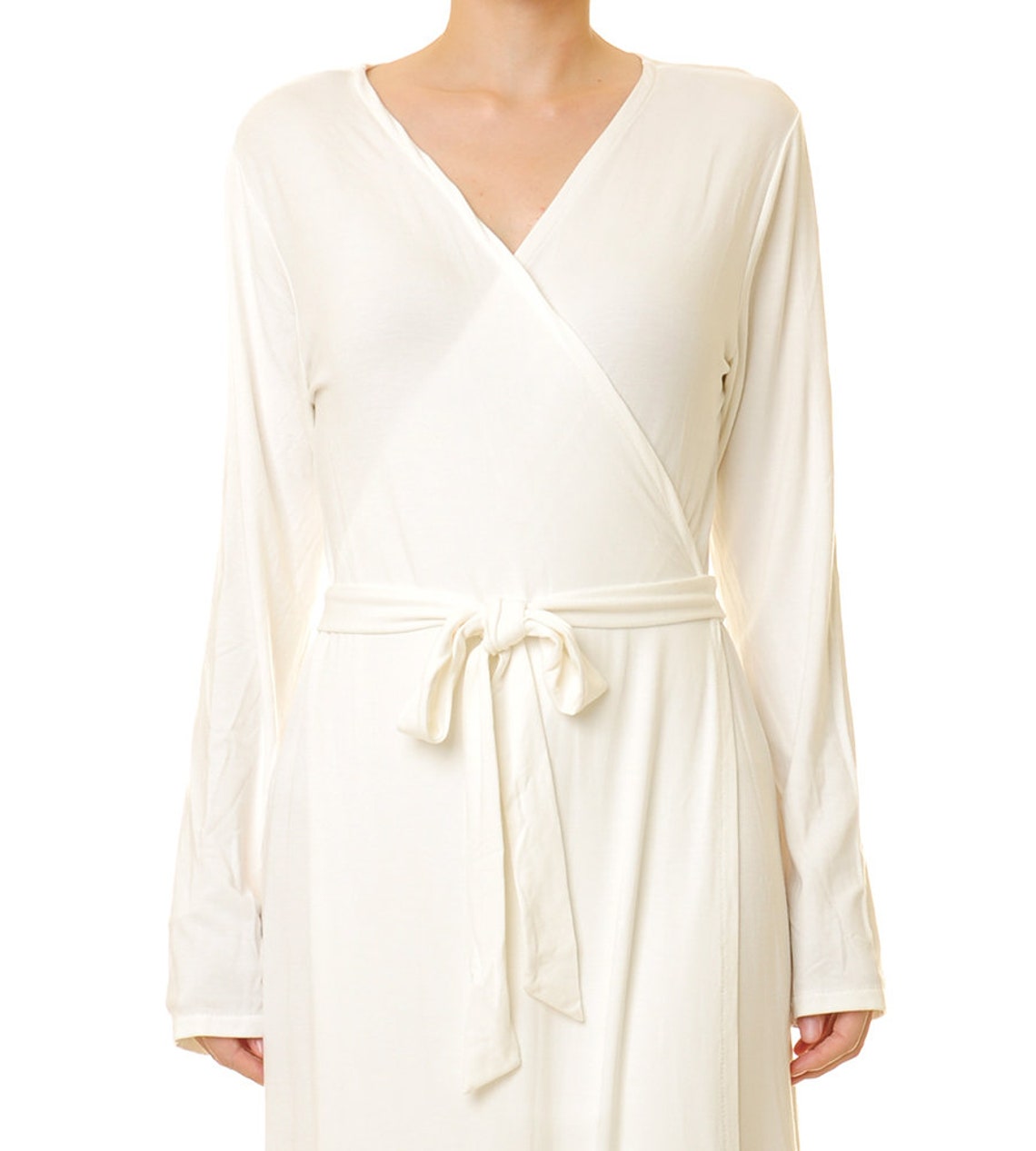 Wrap Dress Long Sleeve White Maxi Dress White Cocktail Etsy