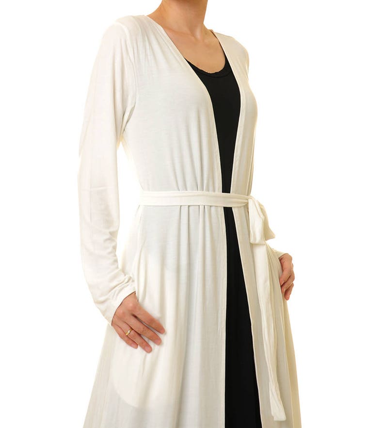 White Bridal Robe White Duster Cardigan Long Duster Kimono Etsy