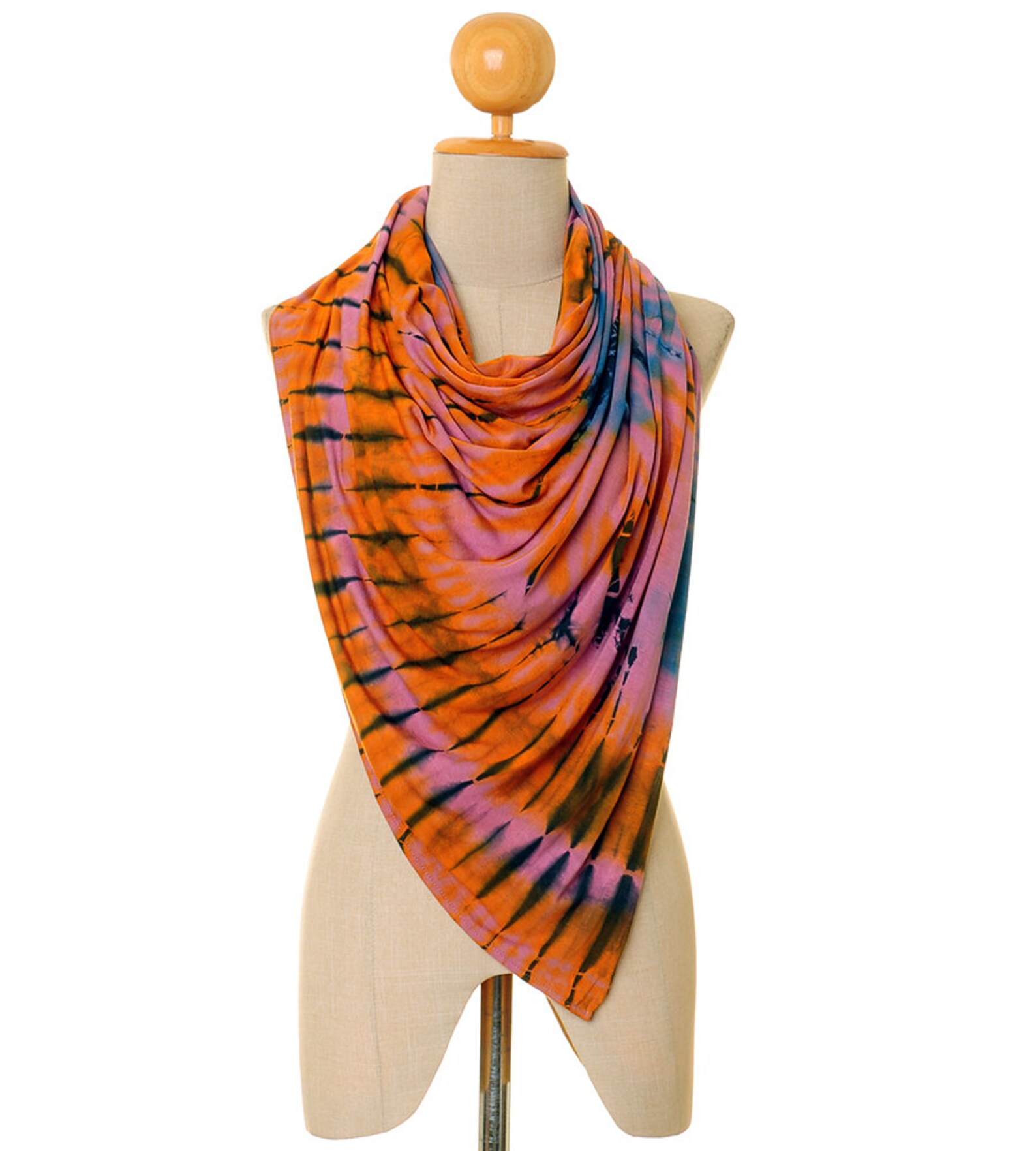 Tie Dye Scarf Tie Dye Sarong Tie Dye Wrap Jersey Scarf Etsy