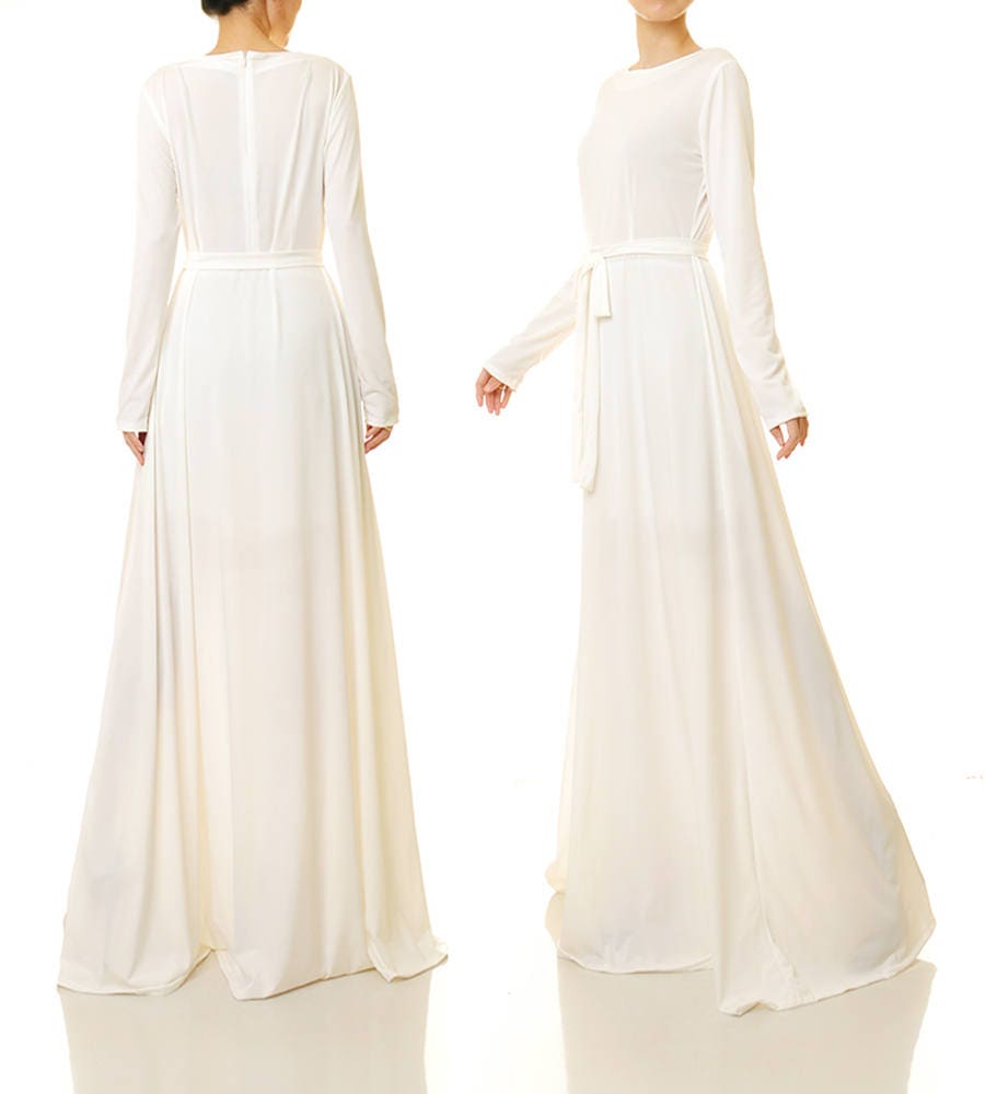 Off White Maxi Dress Long White Dress 