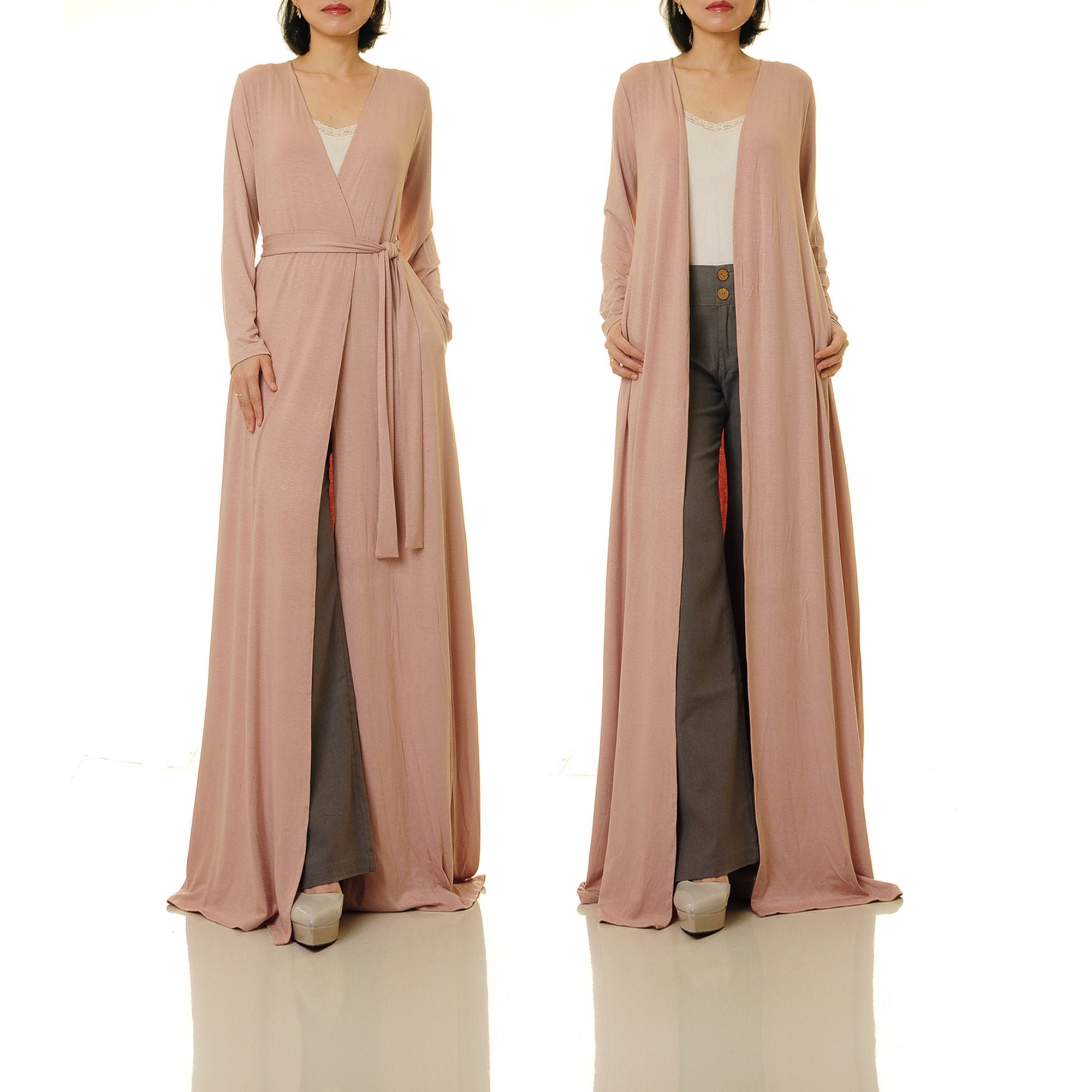 long sweater duster coat