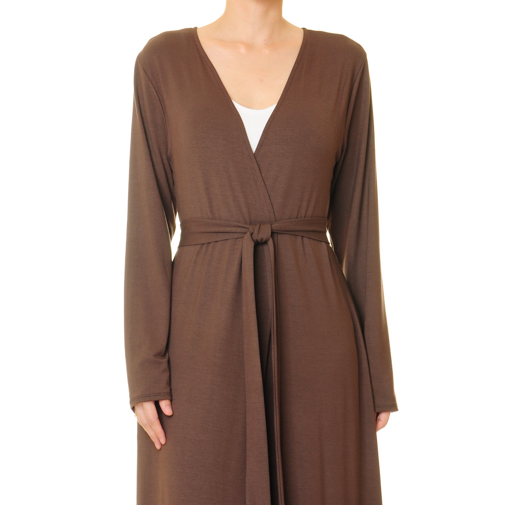 Brown Maxi Cardigan Women Long Sleeve Knit Cardigan Pockets Etsy