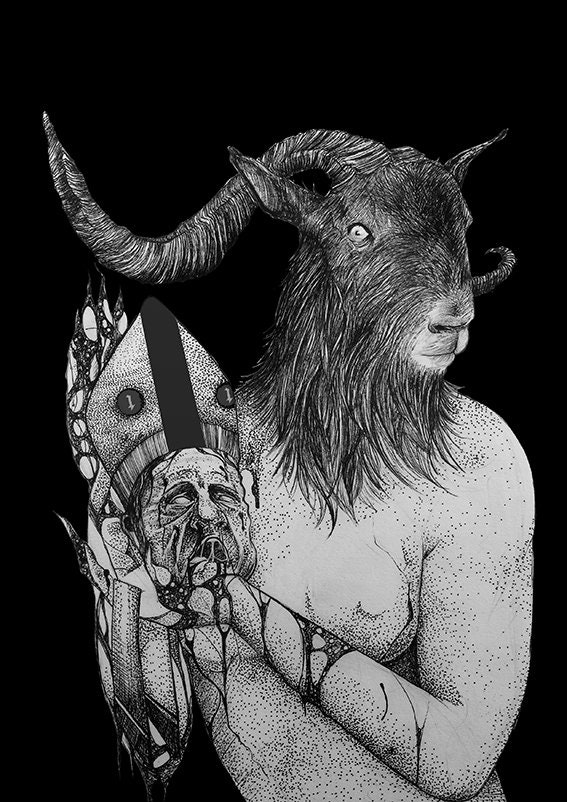 As Above So Below Dotwork Illustration Original Dark Art A5 Art Collectibles Prints Efp Osteology Org