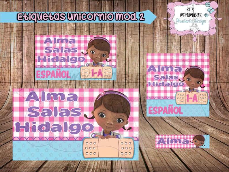 Doctora Etiquetas Juguetes Editables Kit Escolares Imprimibles wkXZNO08nP