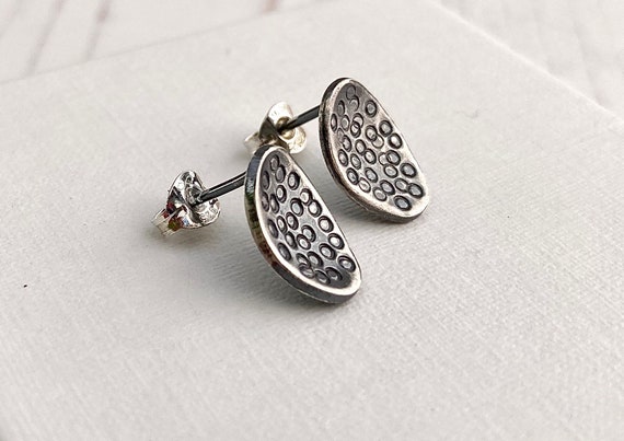 Contemporary stud earrings
