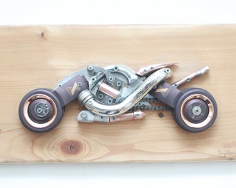 Tableau "Casque moto" By Recyclhome