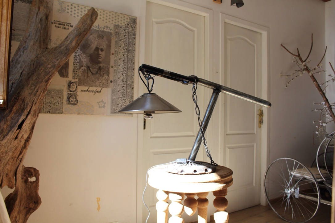 Lampe Industrielle Embrayes Ta Fourche By Recyclhome.