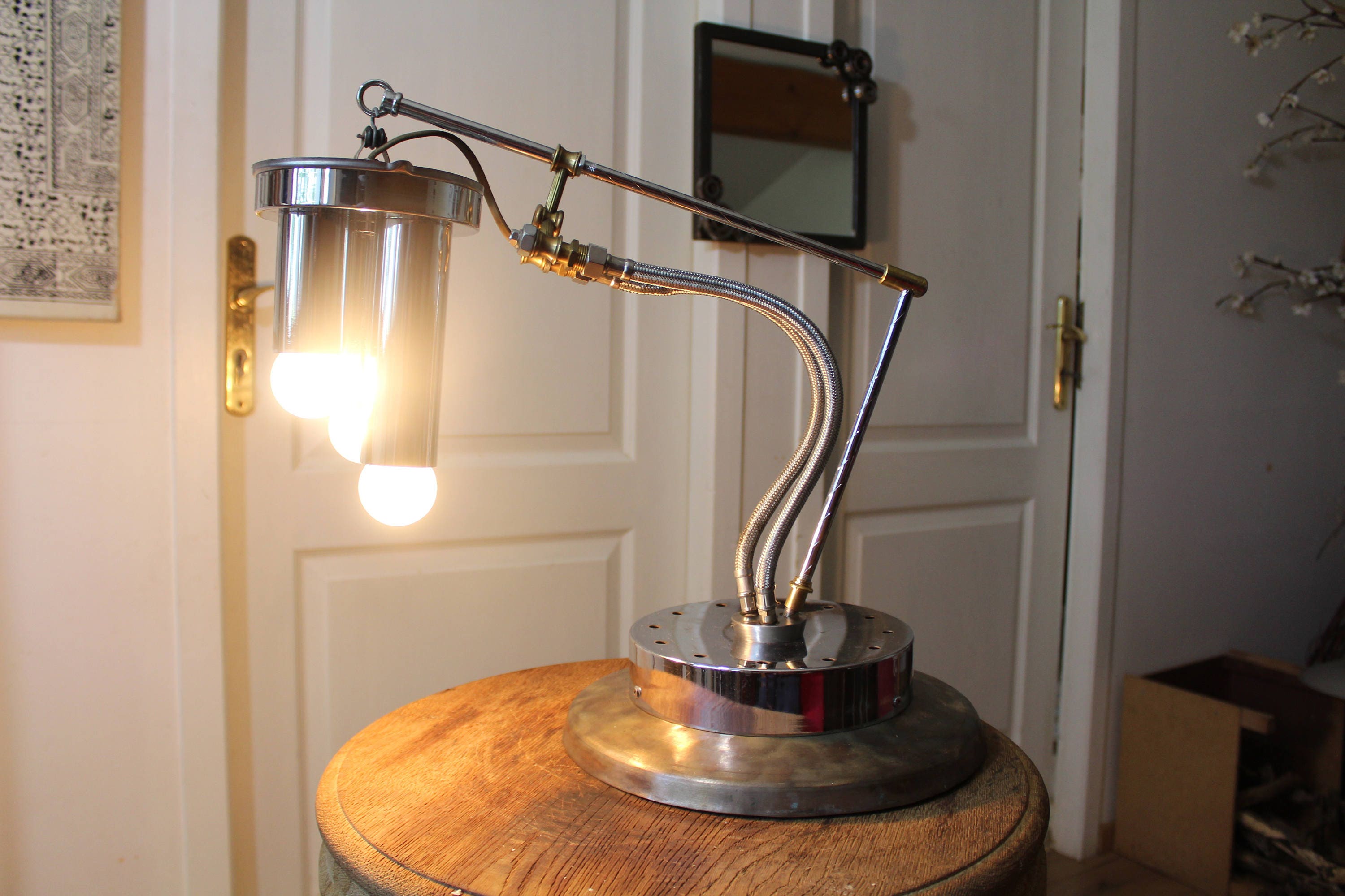 Lampe steam Trio By Recyclhome.