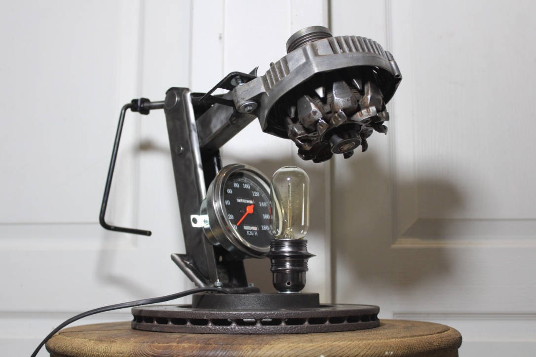 Lampe Industrielle Le Compteur Tourne By Recyclhome.