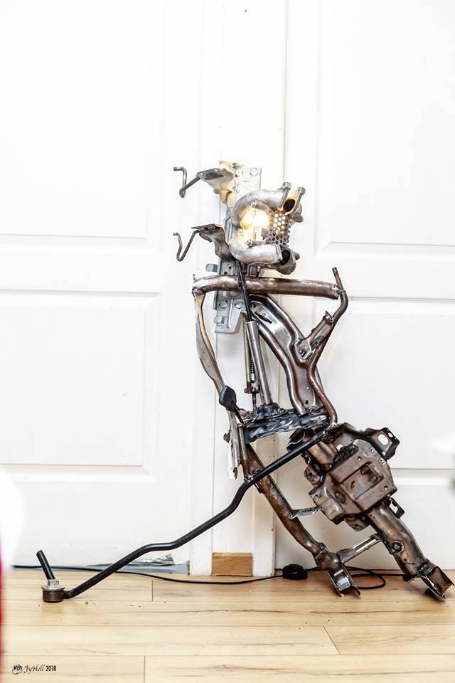 Lampe Industrielle Le Hockeyeur By Recyclhome.