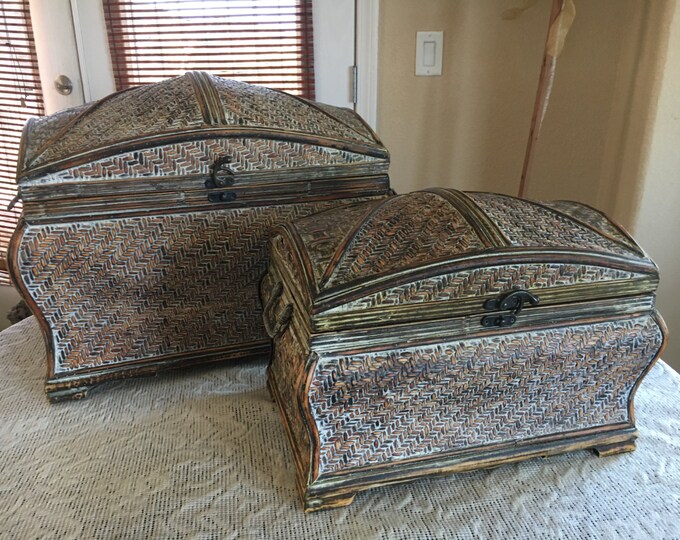 Woven Storage Trunks Etsy