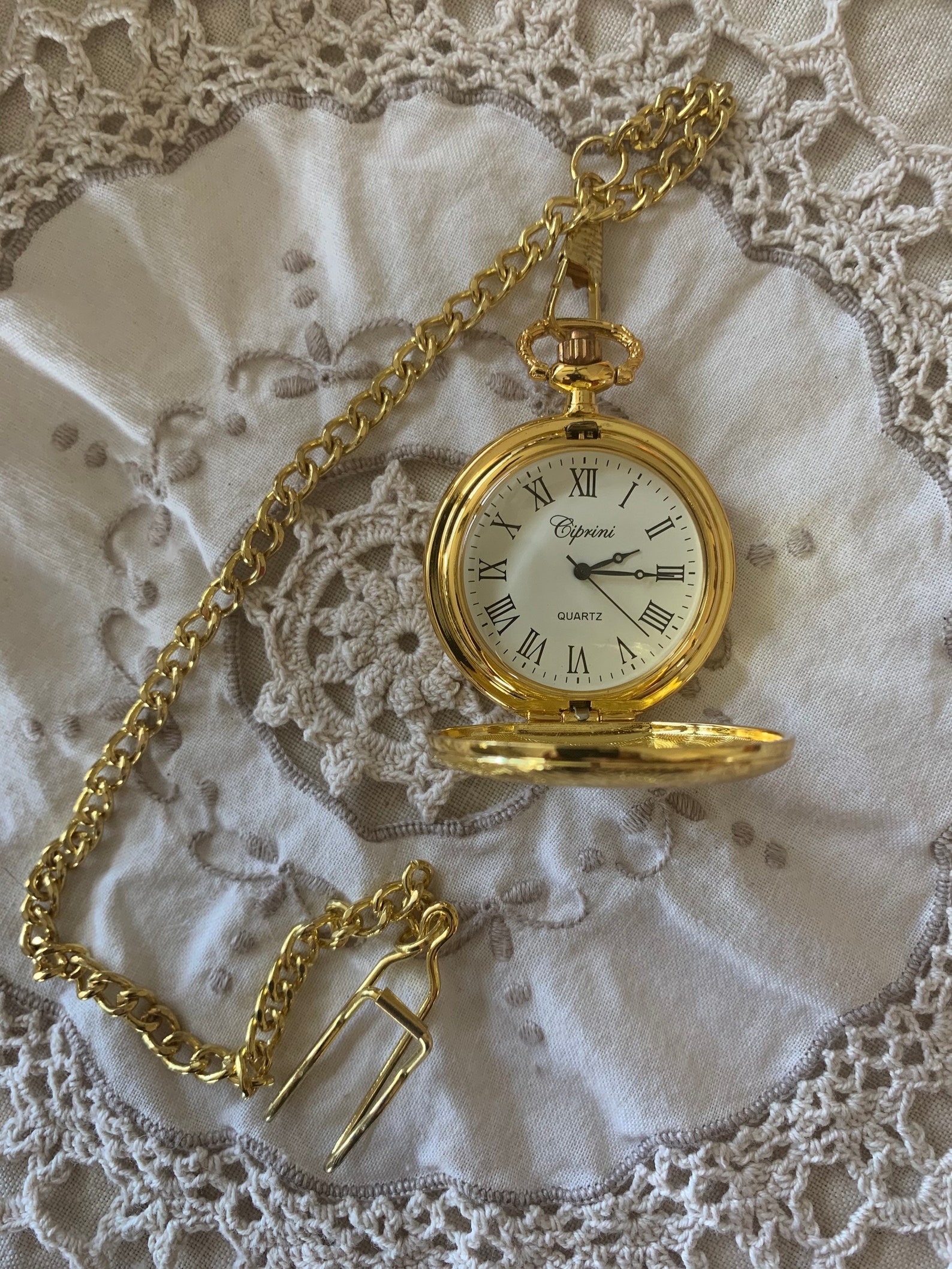 ciprini quartz pocket watch